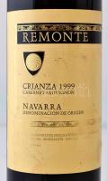 1999 Remonte Crianza Cabernet Sauvignon, Navarra, bontatlan, 0.75 l./1999 Remonte Crianza Cabernet S...