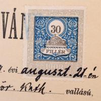 1914 Laurisin Miklós (1899-1949) zeneszerző gimnáziumi bizonyítványa