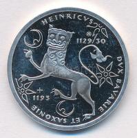 Németország 1995F 10M Ag "III. Henrik szász herceg" T:1(PP) 
Germany 1995F 10 Mark Ag &qu...