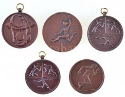 5db-os vegyes modern sportérem tétel, közte 1990. "Diákolimpia Bp." Br sportérem füllel T:2 szennyeződés