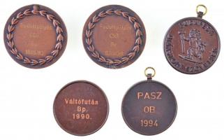 5db-os modern sportérem tétel, közte Iván István (1905-1968) 1988. "Fedettpályás CSB. Bp. 1988/...