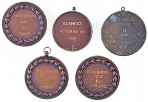 5db-os vegyes modern sportérem tétel, közte 1952. "Üzem Bajnokság Előre SE / II. II. cs." ...