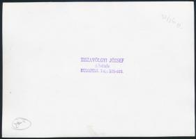 cca 1950-1960 Beszállás a MALÉV repülőgépbe, Tiszavölgyi József pecséttel jelzett fotója, 13x18 cm