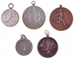 5db-os vegyes modern sportérem tétel, közte DN "Budapest Székesfőváros Testnevelési Bizottsága ...
