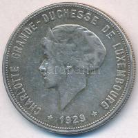 Luxemburg 1929. 10Fr Ag Sarolta T:2,2- ph. Luxembourg 1929. 10 Francs Ag Charlotte C:XF,VF edge error