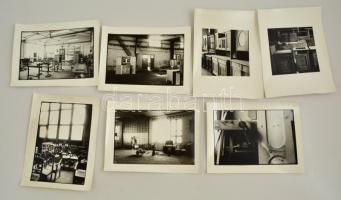 Bútorműhely és bútorok fotói, 7 db, 17,5x24 cm