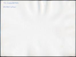 Jelzés nélkül: Téli elhagyatottság, feliratozott pályázati  fotó, felülete hullámos, 18x24 cm