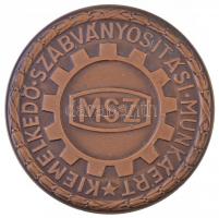 ~1970. "Magyar Szabványügyi Hivatal / MSZ - Kiemelkedő Szabványosítási Munkáért" Br plakett (70,5mm) T:2