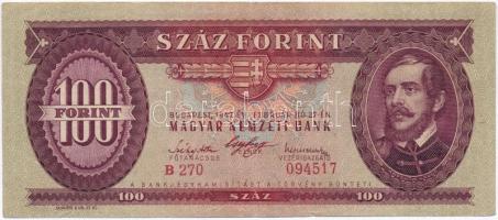 1947. 100Ft T:III Hungary 1947. 100 Forint C:F  Adamo F27