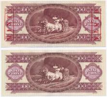 1992. 100Ft "B000 000462" sorozat és sorszámmal illetve piros "MINTA" felülnyomá...