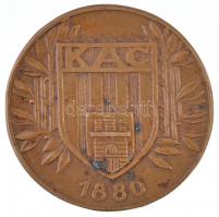 DN "KAC (Kolozsvári Atlétikai Club) - 1880" Br plakett (40mm) T:1-,2 szennyeződés