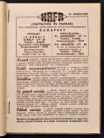 1941 Bp., HAFA fényképező és kamera árjegyzék, képekkel illusztrált