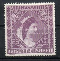 Erzsébet királyné. Viribus Unitis levélzáró