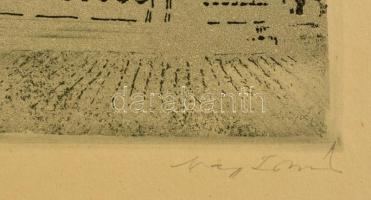 Olvashatatlan jelzéssel: Mátyás templom. Litográfia, karton, 38×29 cm