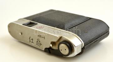 Hongmei HM-1 kínai harmonikás fényképezőgép, 120-as filmhez, eredeti tokjában / Chinese folding came...