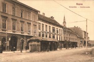 Sopron, Várkerület, Romwalter Alfréd könyvnyomdája, Wiedemann kávéház. B. D. és Társa kiadása / Grabenrunde (EK)