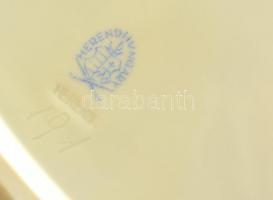 Herendi Apponyi mintás kínáló tál, kézzel festett, jelzett, hibátlan, 24×25,5 cm