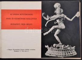 1959 Az Indiai Köztársaság Ipari és Kézműipari kiállítása, képekkel illusztrált katalógus