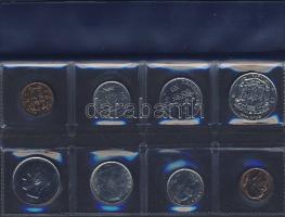 Belgium 1978. 50c-10Fr 2x 4klf pénz flamand és francia nyelven, forgalmi szettben T:BU