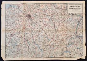 cca 1910-1940 Vegyes térkép tétel, 19 db, közte katonai és háborús térképek, különféle kiadásban, és...