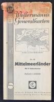 cca 1910-1940 Vegyes térkép tétel, 19 db, közte katonai és háborús térképek, különféle kiadásban, és...