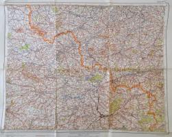 cca 1910-1940 Vegyes térkép tétel, 18 db, közte katonai és háborús térképek, különféle kiadásban, és...