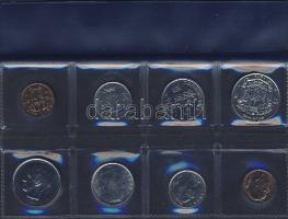 Belgium 1978. 50c-10Fr 2x 4klf pénz flamand és francia nyelven, forgalmi szettben T:BU