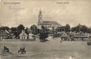 Szőgyén, Szölgyén, Svodín; látkép. Fogy. szövetkezet kiadása / general view (ázott sarok / wet corner)