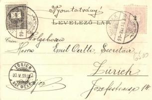 1899 Újvidék, Novi Sad; Rathaus, Donau-Gasse, Almáser Kirche, Volksschule, Matica Srpska / Városháza...