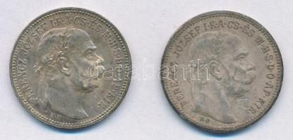 1915KB 1K Ag Ferenc József (2x) T:2 ph., patina Adamo K5.1