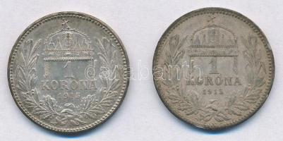 1915KB 1K Ag "Ferenc József" (2x) T:2 ph., patina
Adamo K5.1