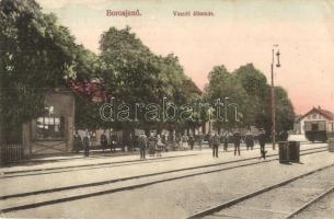 Borosjenő, Ineu; Vasútállomás. Marosy Vendel kiadása / railway station (EK)