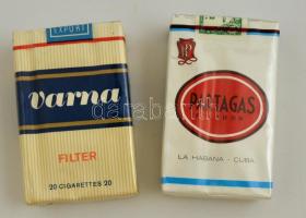 Varna és Partagas bontatlan csomag cigaretták, 2 db