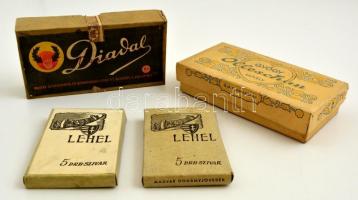 Diadal, Olleschau és Lehel üres cigarettás dobozok, 4 db