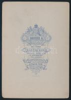 cca 1884-1907 Veszprém környéke, keményhátú fotó Becske Adolf (1850-1923) veszprémi műterméből, 11×1...