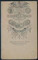 cca 1900 A budai Várhegy, előtérben a Fiume szállóval, keményhátú fotó Bienenfeld és társa budapesti...