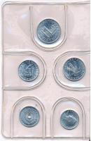 1981. 2f-10Ft 9klf "Magyar Népköztársaság" forgalmi érméi szürkéskék színű műbőrtokban T:1...