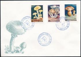 Mushrooms set + FDC Gombák sor + FDC