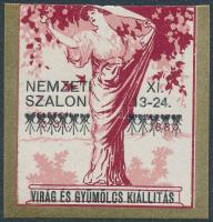 1903 Virág és gyümölcs kiállítás levélzáró, R!