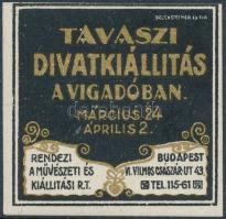 1905 Tavaszi divatkiállítás levélzáró, R!