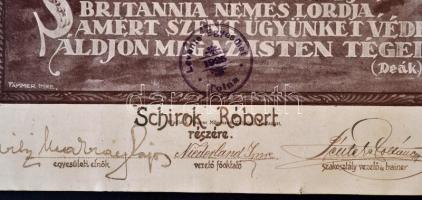 1932 A "Tolnai Levente Egyesület" házi sakkbajnokságának díja 4. helyezett részére, irrede...