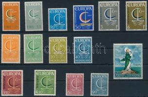 Europa CEPT 15 klf bélyeg (1 értéken kopásnyom), Europa CEPT 15 diff stamps