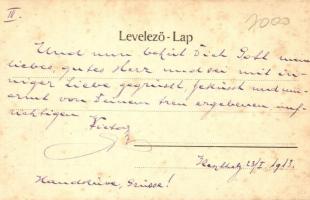 Keszthely, kilátás a Gyenesi hegyekre. Sujánszky József kiadása (fl)