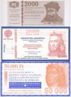 5db-os vegyes utalvány, sorsjegy tétel, benne "Lakossági Hevederzár utalvány" T:I,I-