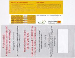 5db-os vegyes utalvány, sorsjegy tétel, benne "Lakossági Hevederzár utalvány" T:I,I-