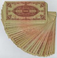1945. 10.000P (30x) legtöbb "MNB" bélyeggel T:III,III-