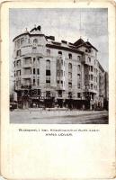 Budapest II. Krisztina körút 8-10. Széll Kálmán tér sarka, Anna Udvar, Timár Sándor üzlete. Ábrahám E. kiadása (EM)