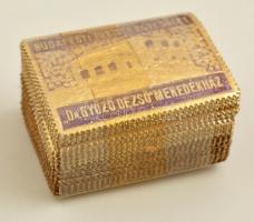 1938 Budapesti Turista Egyesület Dr. György Dezső menedékház 100 db lila-arany dombornyomásos levélzáró