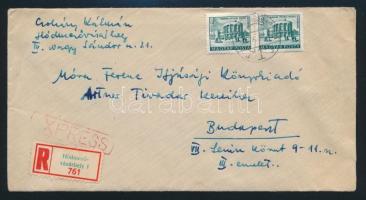 1958 Csohány Kálmán (1925-1980) grafikusművész négyoldalas saját kézzel írt levele Artner Tivadar (1...