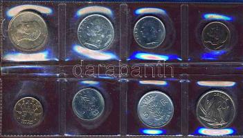 Belgium 1980. 50c-20Fr 2x 4klf pénz flamand és francia nyelven, forgalmi szettben T:BU